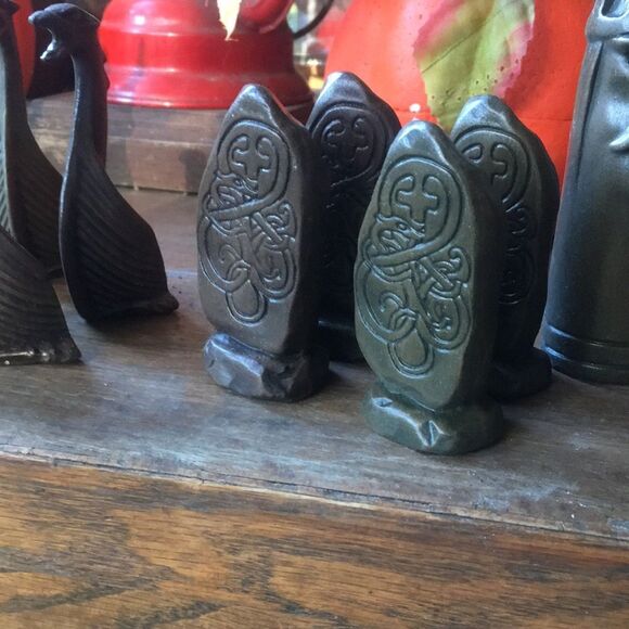 Vintage Ceramic Chess Pieces - Picture 5 of 16